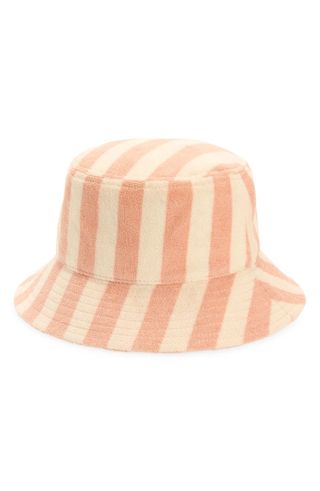 Madewell + Stripe Terry Cloth Bucket Hat