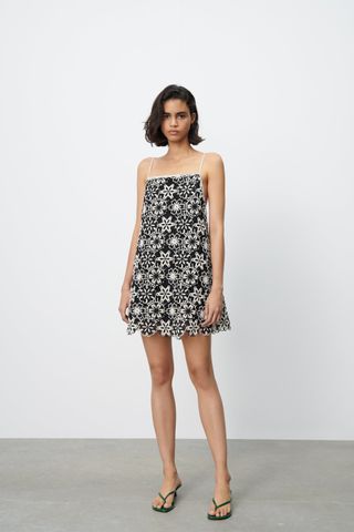 Zara + Crochet Mini Dress