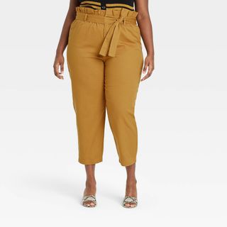 Who What Wear x Target + Ankle Length Paperbag Trousers