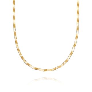 Daisy + Estée Lalonde Wavy Snake Chain Necklace 18ct Gold Plate