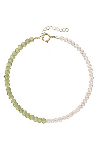 Kozakh + Elo Stone & Freshwater Pearl Beaded Bracelet