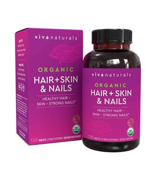 Viva Naturals + Organic Hair Skin and Nails Vitamins for Women With Biotin