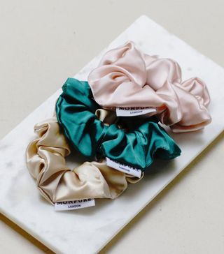 Monpure + Style and Protect Silk Scrunchie Trio