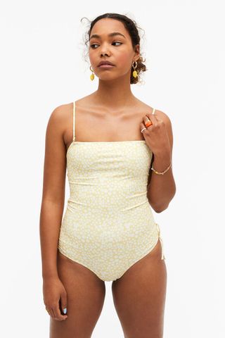 Monki + Ruched Swimsuit