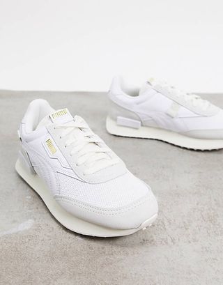 Puma + Future Rider Sneakers in Cream