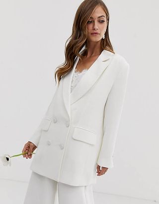 ASOS Edition + Double Breasted Wedding Jacket