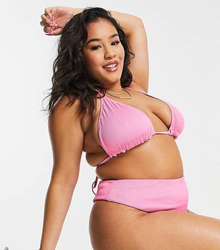 We Are We Wear + Mix and Match Reversible Ribbed String Triangle Bikini