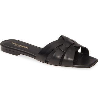 Saint Laurent + Tribute Nu Pieds Slide Sandals