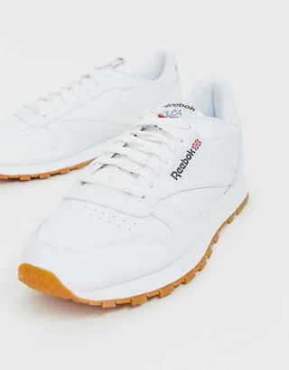 Reebok + Classic Leather Trainers in White