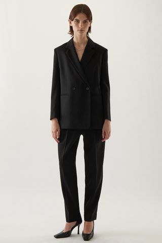 COS + Oversized Double Breasted Blazer