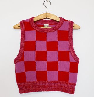 Warm Hugs Only + Checkmate Vest Red/Pink