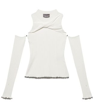Private Policy + Twist Knit Top with Glove Sleeves