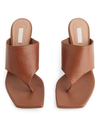 Arket + Leather Wedge Mules