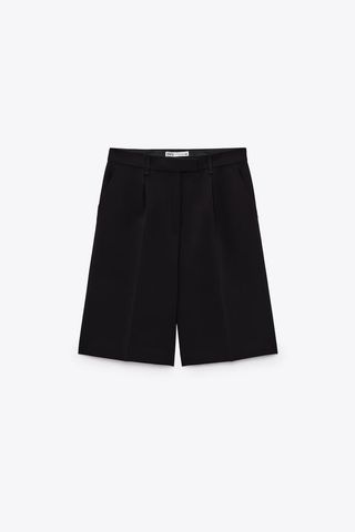 Zara + Long Pleated Shorts