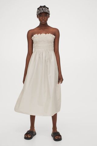 H&M + Smocked-Bodice Dress