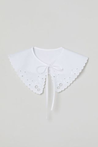 H&M + Eyelet Embroidery Collar