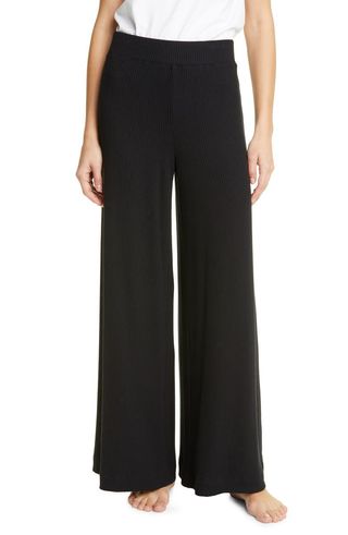 L'Agence + The Crawford Wide Leg Knit Pants