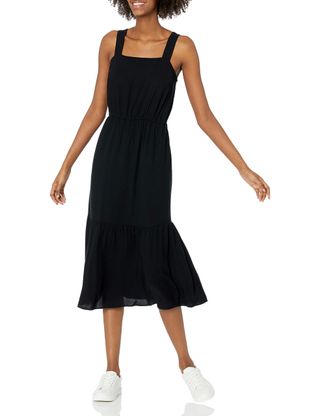 Amazon Essentials + Fluid Twill Tiered Midi Summer Dress