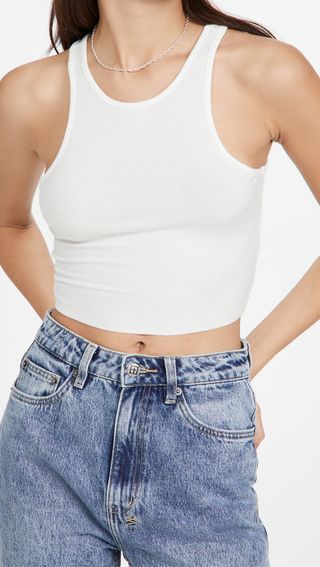 Free People + High Neck Ribbed Crop