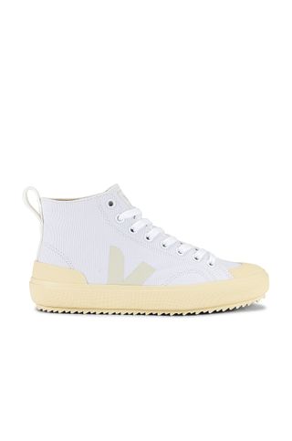 Veja + Nova High Top Sneaker in White Butter & Sole