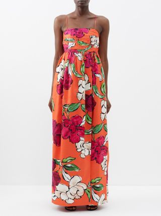 Aje + Monument Floral-Print Linen-Blend Maxi Dress