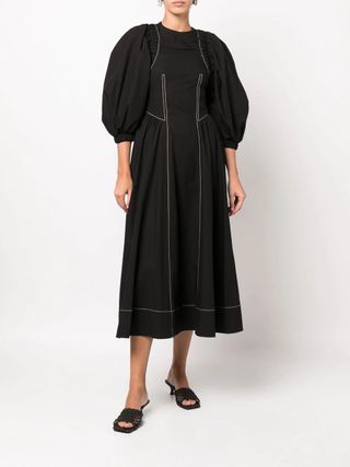 Rejina Pyo + Puff-Sleeve Midi Dress