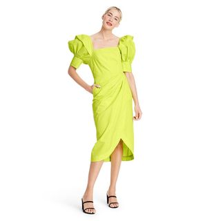 Christopher John Rogers for Target + Puff Sleeve Faux Wrap Dress