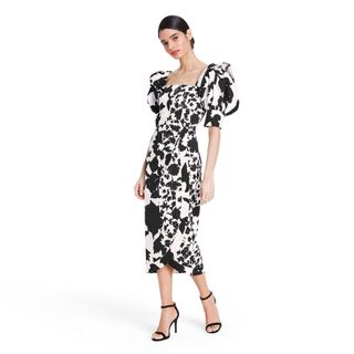 Christopher John Rogers for Target + Floral Puff Sleeve Faux Wrap Dress