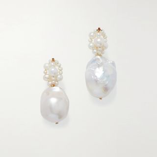 Completedworks + Tra-La-La Gold Vermeil Pearl Earrings