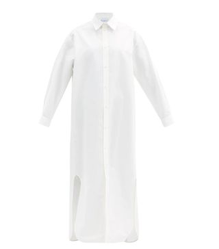 Raey + Guilia Short-Sleeved Cotton-Poplin Shirt Dress