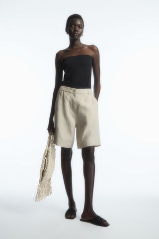 COS + Elasticated Linen Shorts