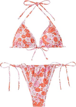 Soly Hux + Floral Print Bikini Set