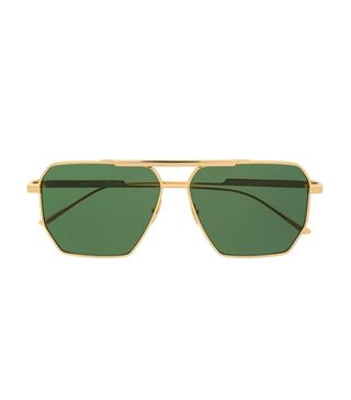 Bottega Veneta + Square-Frame Aviator Sunglasses