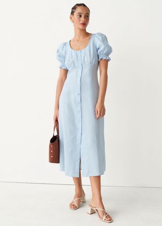 & Other Stories + Button Up Midi Dress