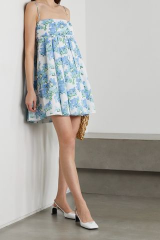 Bernadette + Jules Floral-Print Taffeta Mini Dress