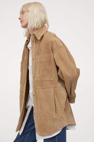 H&M + Oversized Suede Jacket