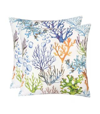 Homey Cozy + Outdoor Pillow, Coral