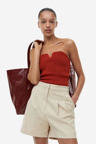 H&M + Textured-Knit Tube Top