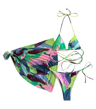 Soly Hux + Tie Dye Wrap Bikini