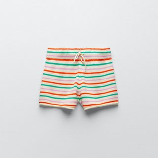 Zara + Striped Knit Shorts