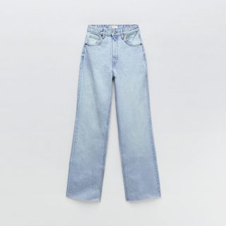 Zara + Wide Leg Full Length Jeans