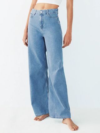 Zara + Jeans Z1975 High Rise Wide Leg Seamless