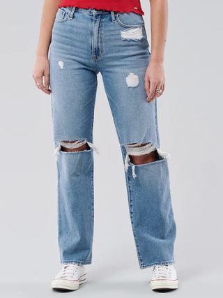 Hollister + Ultra High Rise Dad Jeans