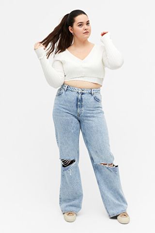 Monki + Yoko Jeans With Rips
