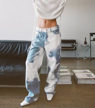 Nasty Gal + Cloud Low Rise Straight Leg Jeans