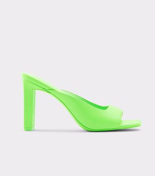 Aldo + Gianina Bright Green Block Heel