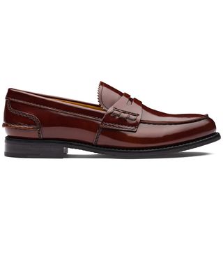 Church's + Pembrey 2W Polished Fumè Loafer in Tabac