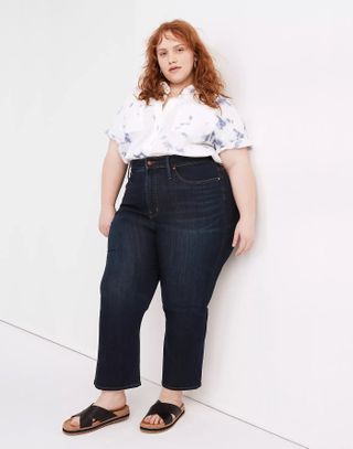Madewell + Curvy Cali Demi-Boot Jeans in Larkspur Wash