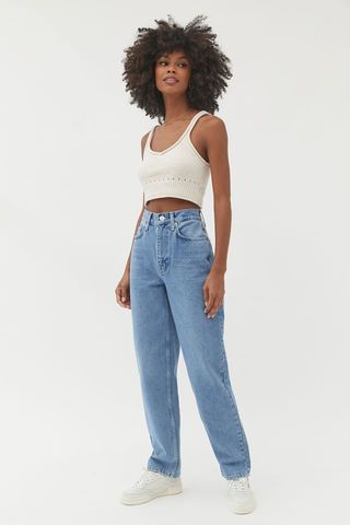 BDG + High-Waisted Baggy Jeans in Medium Wash