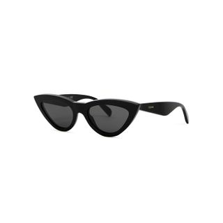 Celine + Black Cat-Eye Sunglasses